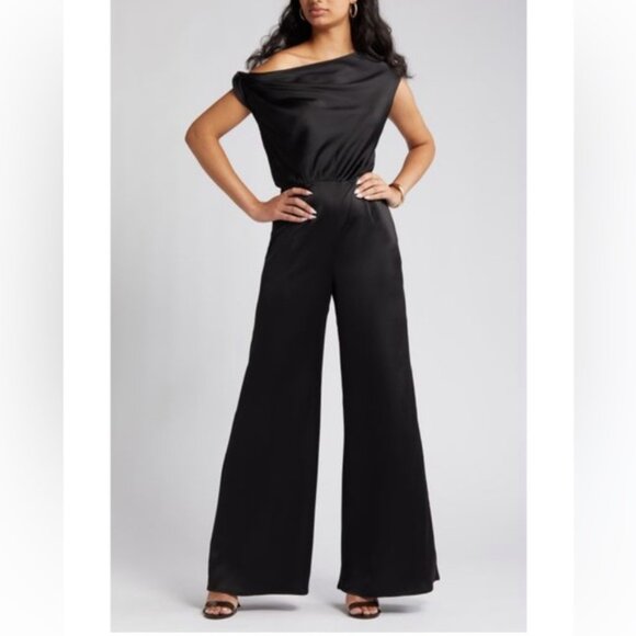 WAYF Satin Jumpsuit - Picture 1 of 6